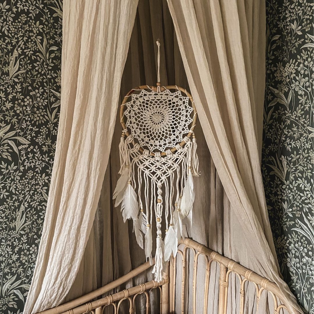 rotan macrame mobiel hartje