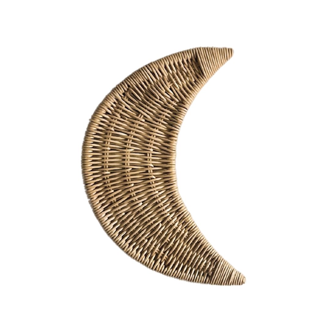 Rotan maan wanddecoratie