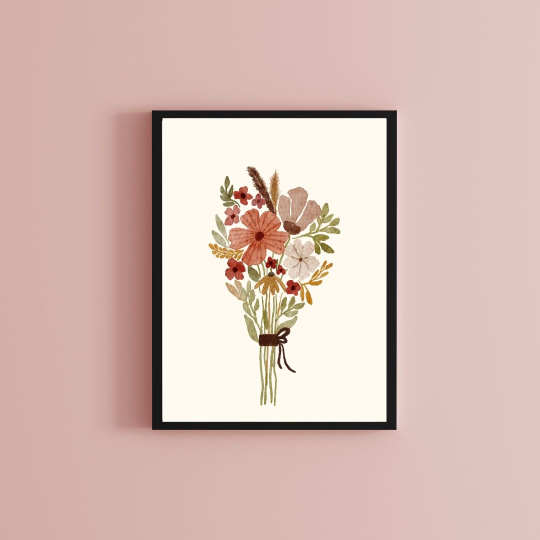 Bouquet of Flowers - Bloemen Poster - Bloemen Boeket - DIGITALE DOWNLOAD