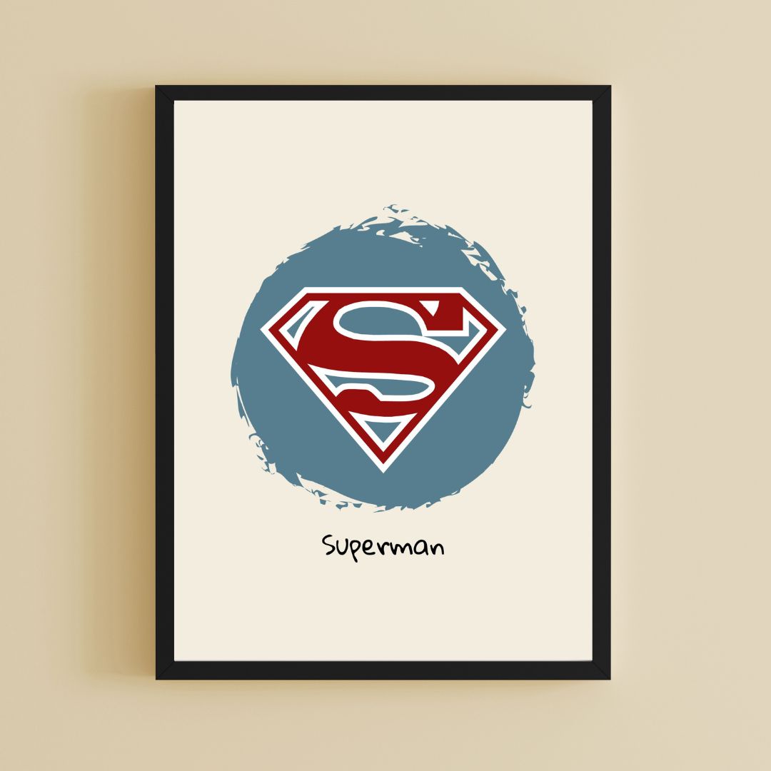 Superman poster - Superhelden - DIGITALE DOWNLOAD