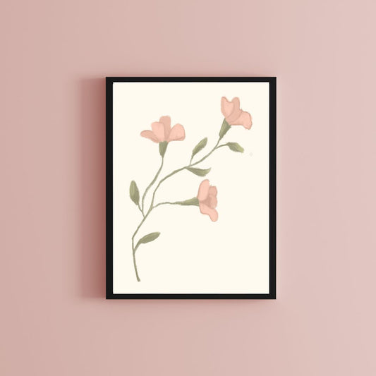 Sweet Pink Flowers - Bloemen Poster Download - DIGITALE DOWNLOAD
