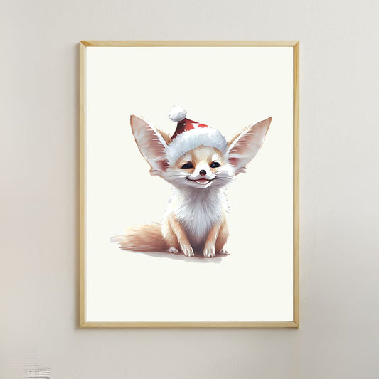 Baby Chihuahua - Kerstposter van schattig Kerst Hondje - DIGITALE DOWNLOAD
