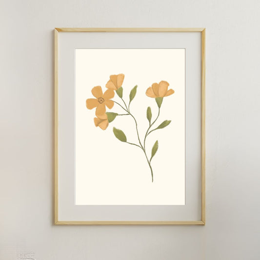 Sweet Yellow Flowers - Bloemen Poster Download - DIGITALE DOWNLOAD