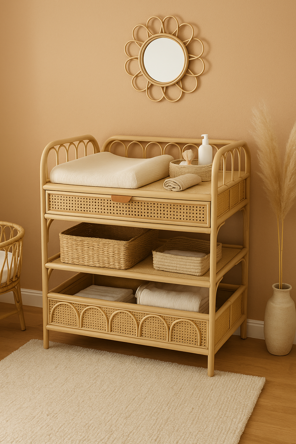 Rattan Toddler Bed Sam