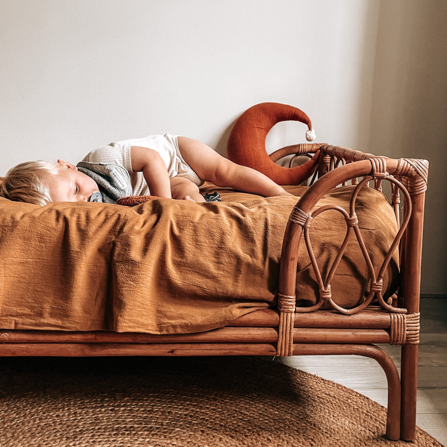 Brown store toddler bed